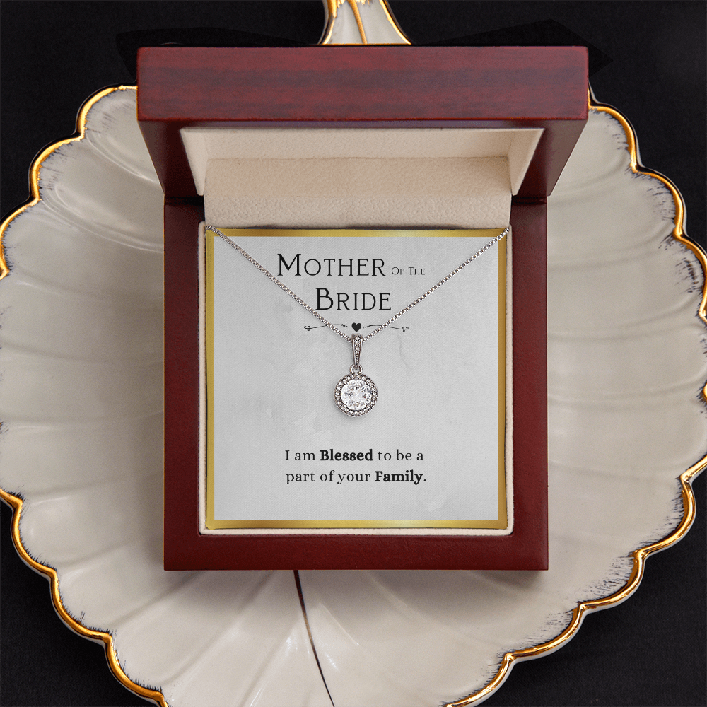 Mother Of The Bride Gift, From Groom, Blessed To Be Part Of Your Family - Eternal Hope Necklace With Message Card by Best Gifts 305