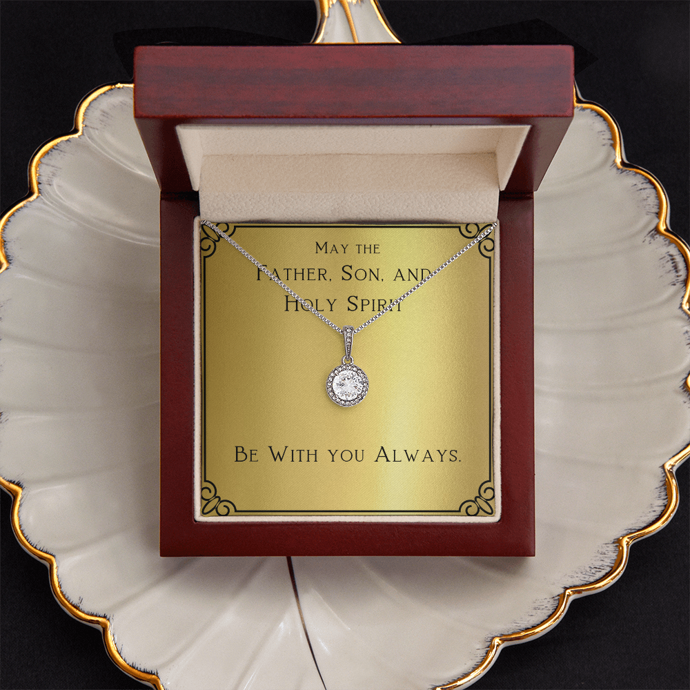 Christian Jewelry, For Women, Confirmation Gift For Girl, Gifts For Her, Holy Spirit Be With You, Catholic Gifts - Eternal Hope Necklace with Message Card by Best Gifts 305