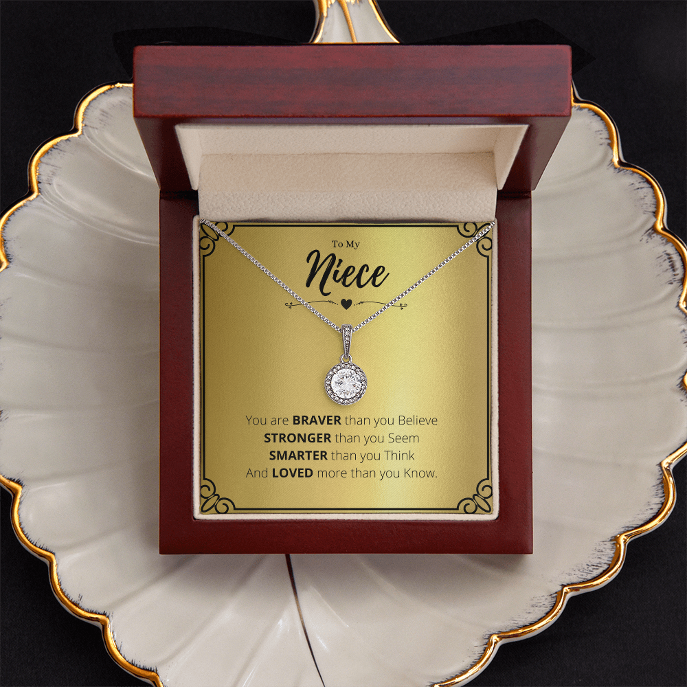 Heartfelt Niece Message Eternal Hope Necklace Jewelry Gift From Uncle, Niece Graduation Present, Birthday Gifts For Niece by Best Gifts 305