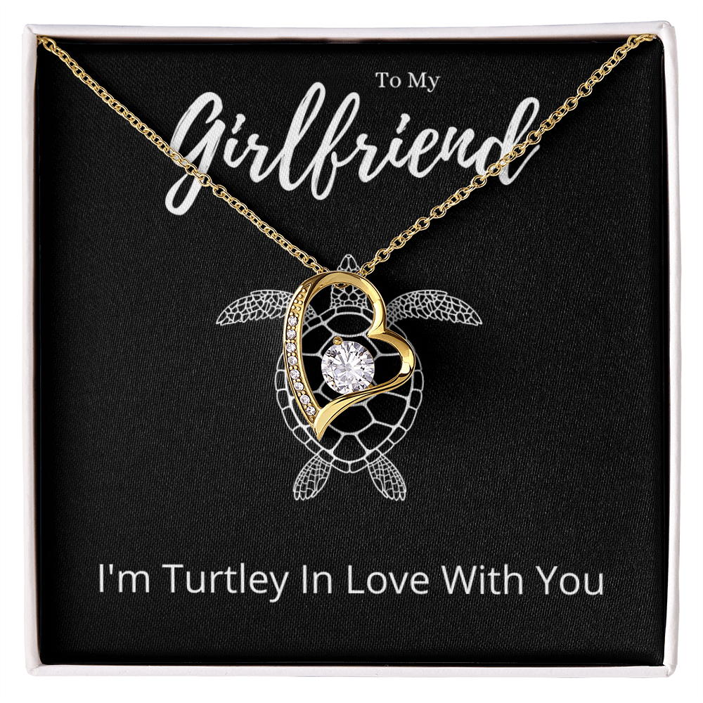 Funny Girlfriend Forever Love Necklace Anniversary Gift From Boyfriend, Animal Pun Message Card Jewelry Birthday Present From Him, Gag Gifts For Girlfriend Valentines Day by Best Gifts 305