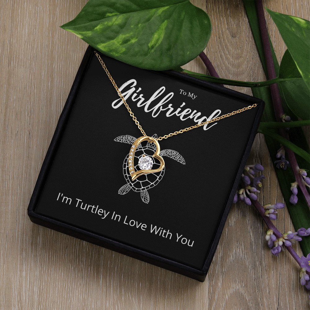 Funny Girlfriend Forever Love Necklace Anniversary Gift From Boyfriend, Animal Pun Message Card Jewelry Birthday Present From Him, Gag Gifts For Girlfriend Valentines Day by Best Gifts 305