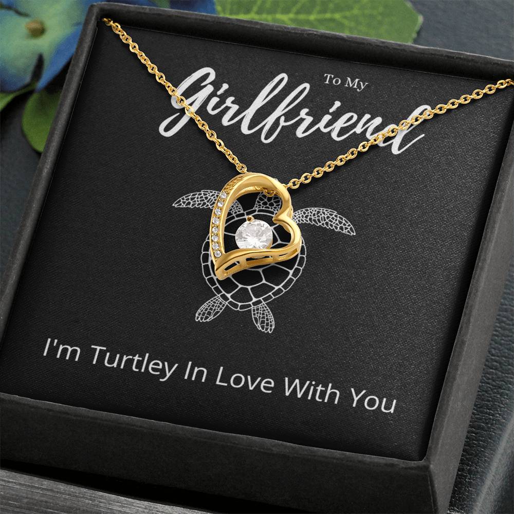 Funny Girlfriend Forever Love Necklace Anniversary Gift From Boyfriend, Animal Pun Message Card Jewelry Birthday Present From Him, Gag Gifts For Girlfriend Valentines Day by Best Gifts 305